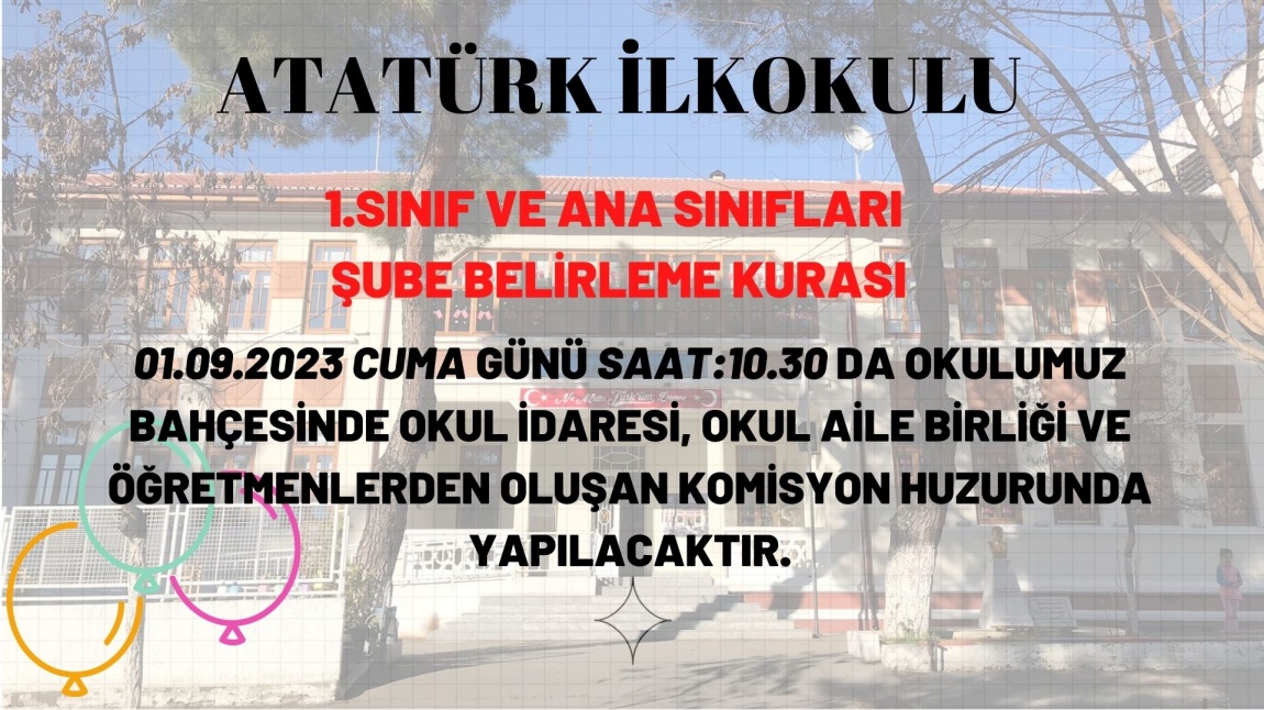 2023-2024 EĞİTİM ÖĞRETİM YILI 1.SINIF VE ANA SINIFLARI ŞUBE BELİRLEME KURALARI